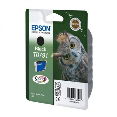 Epson T0791 (C13T079140), originální inkoust, černý, 11,1 ml