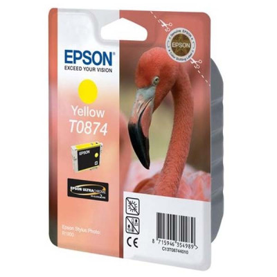 Epson T0874 (C13T08744010), originální inkoust, žlutý, 11,4 ml