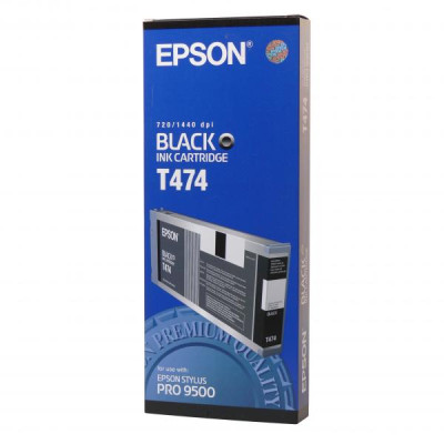 Epson T474 (C13T474011), originální inkoust, černý, 220 ml