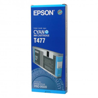 Epson T477 (C13T477011), originální inkoust, azurový, 220 ml