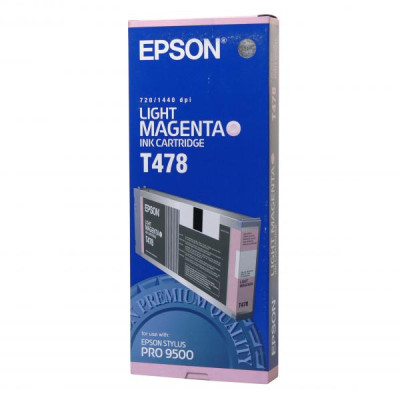 Epson T478 (C13T478011), originální inkoust, světle purpurový, 220 ml