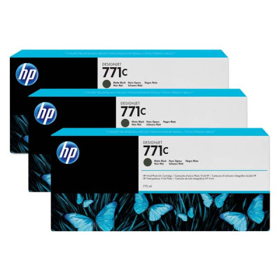 HP B6Y31A (771C), originální inkoust, matně černý, 3 × 775 ml, 3-pack