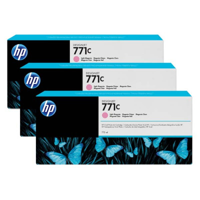 HP B6Y35A (771C), originální inkoust, světle purpurový, 775 ml, 3-pack