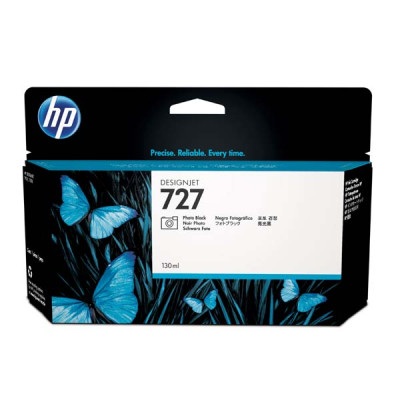 HP B3P23A (727), originální inkoust, photo černý, 130 ml