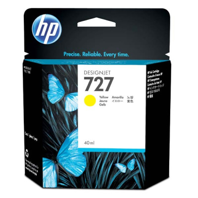 HP B3P15A (727), originální inkoust, žlutý, 40 ml