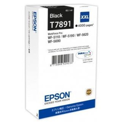 Epson T7891XXL (C13T789140), originální inkoust, černý, 4000 stran (65 ml)