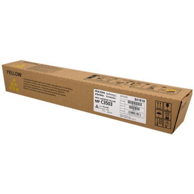 Ricoh 841818, originální toner, žlutý, 18000 stran