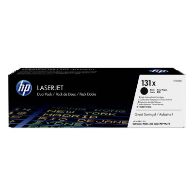 HP CF210XD (131X), originální toner, černý, 2 × 2400 stran, 2-pack