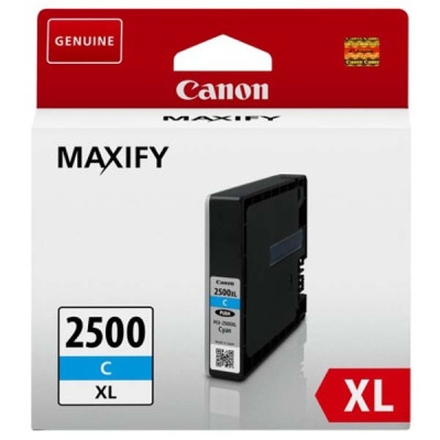 Canon PGI-2500C XL (9265B001), originální inkoust, azurový, 19,3 ml, XL