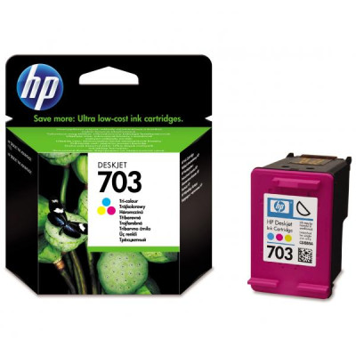 HP CD888AE (703), originální inkoust, barevný, 250 stran