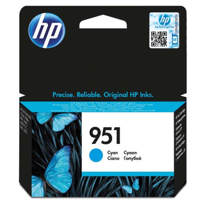 HP CN050AE (951), originální inkoust, azurový, 700 stran