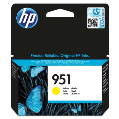 HP CN052AE (951), originální inkoust, žlutý, 700 stran