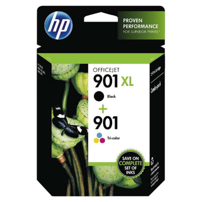 HP SD519AE (901), originální inkoust, černý/barevný, 700 + 360 stran, 2-pack