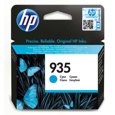 HP C2P20AE (935), originální inkoust, azurový, 400 stran