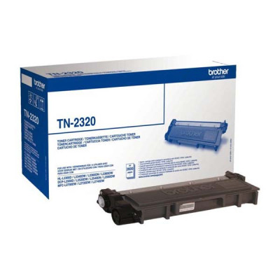 Brother TN-2320Bk, originální toner, černý, 2600 stran