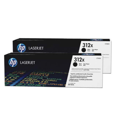 HP CF380XD (312X), originální toner, černý, 2 × 4400 stran, 2-pack