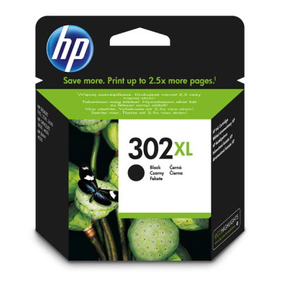 HP F6U68AE (302XL), originální inkoust, černý, 480 stran (8,5 ml)