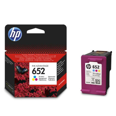 HP F6V24AE (652), originální inkoust, barevný, 200 stran (5 ml)