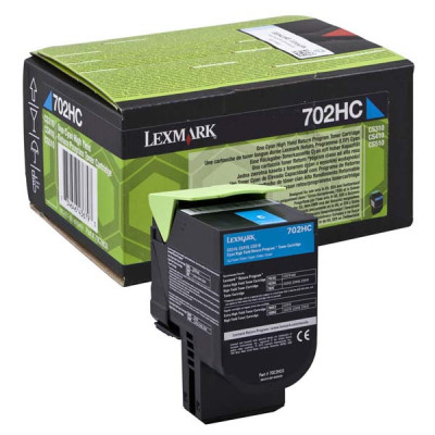 Lexmark 70C2HC0 (70C2HCE), originální toner, azurový, 3000 stran