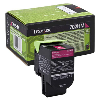 Lexmark 70C2HM0 (70C2HME), originální toner, purpurový, 3000 stran