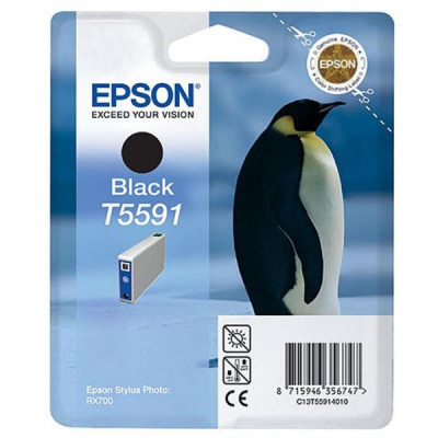 Epson T5591 (C13T55914010), originální inkoust, černý, 13 ml