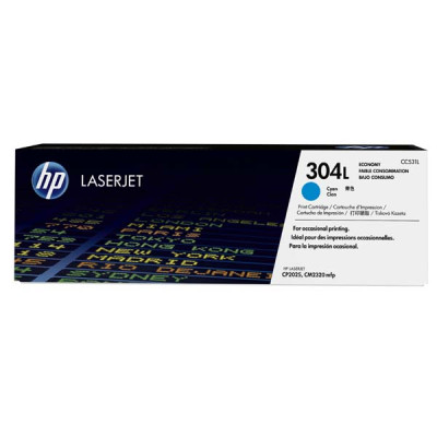 HP CC531L (304L), originální toner, azurový, 1400 stran