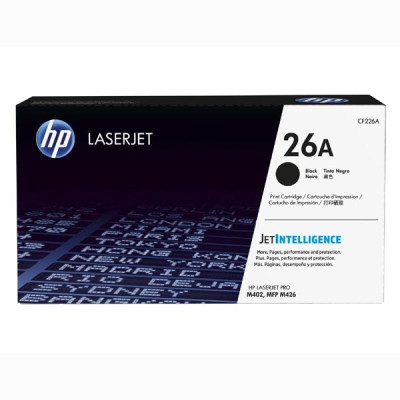 HP CF226A (26A), originální toner, černý, 3100 stran