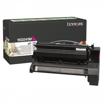 Lexmark 15G041M, originální toner, purpurový, 6000 stran