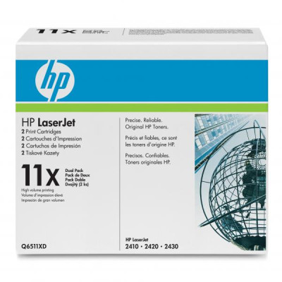 HP Q6511XD (11X), originální toner, černý, 2 × 12000 stran, 2-pack