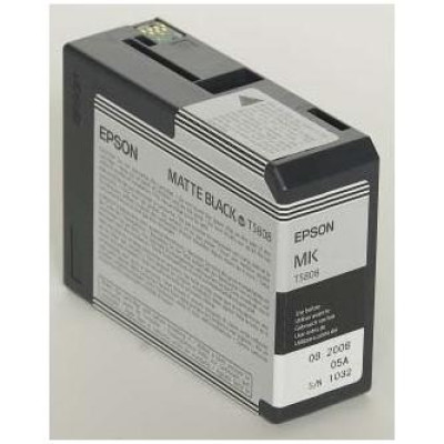 Epson T5808 (C13T58080N), originální inkoust, matně černý, 80 ml