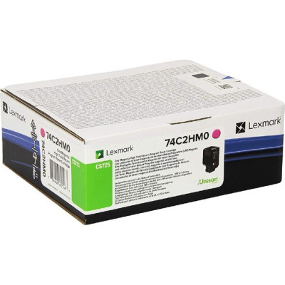 Lexmark 74C2HM0 (74C2HME, 74C0H30), originální toner, purpurový, 12000 stran