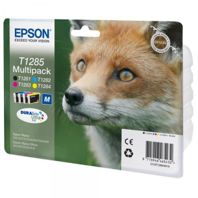 Epson T1285 (C13T12854010), originální inkoust, CMYK, 4-pack