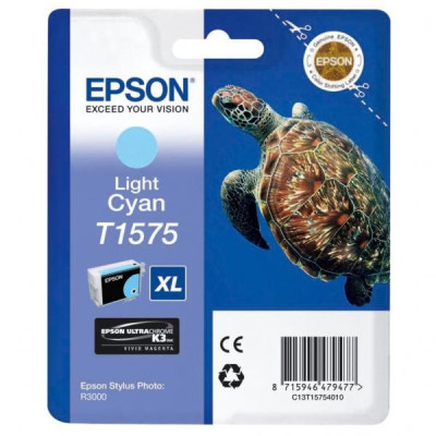 Epson T1575 (C13T15754010), originální inkoust, světle azurový, 25,9 ml