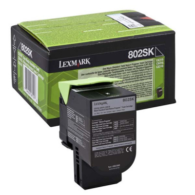 Lexmark 80C2SK0 (80C2SKE), originální toner, černý, 2500 stran