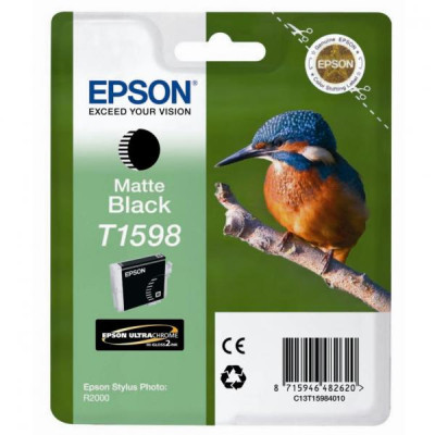 Epson T1598 (C13T15984010), originální inkoust, matně černý, 17 ml