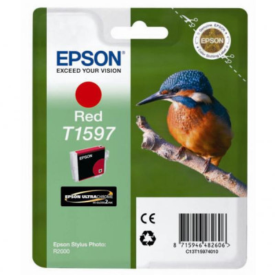 Epson T1597 (C13T15974010), originální inkoust, červený, 17 ml