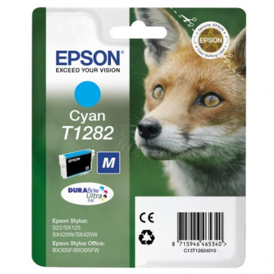 Epson T1282 (C13T12824011), originální inkoust, azurový, 3,5 ml