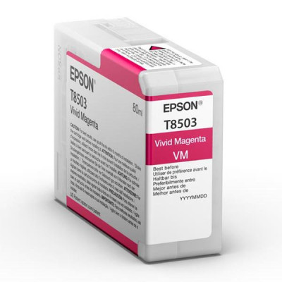 Epson T8503 (C13T85030N), originální inkoust, purpurový, 80 ml