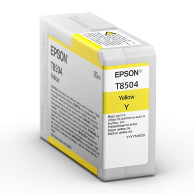 Epson T8504 (C13T850400), originální inkoust, žlutý, 80 ml