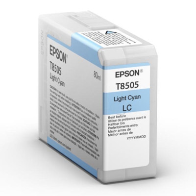 Epson T8505 (C13T850500), originální inkoust, světle azurový, 80 ml