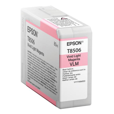 Epson T8506 (C13T850600), originální inkoust, světle purpurový, 80 ml