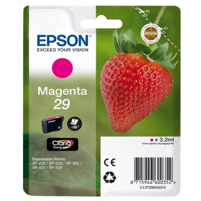 Epson T2983 (C13T29834012, 29), originální inkoust, purpurový, 3,2 ml