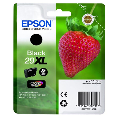 Epson T2991 (C13T29914010, T29XL), originální inkoust, černý, 11,3 ml