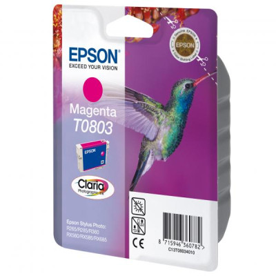 Epson T0803 (C13T08034011), originální inkoust, purpurový, 7,4 ml