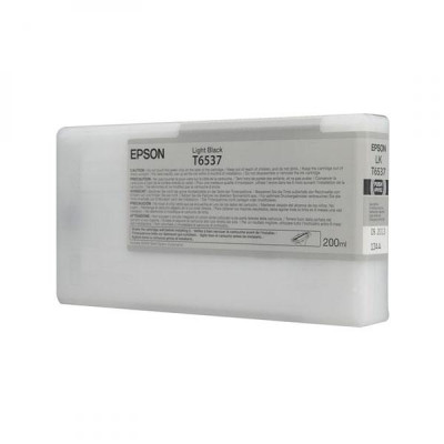 Epson T6537 (C13T653700), originální inkoust, světle černý, 200 ml