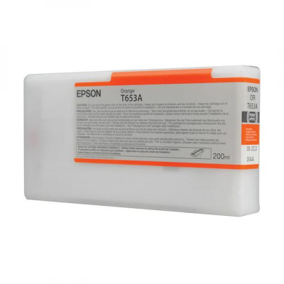 Epson T653A (C13T653A00), originální inkoust, oranžový, 200 ml