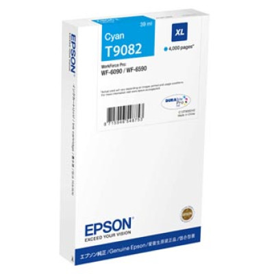 Epson T9082XL (C13T908240), originální inkoust, azurový, 39 ml