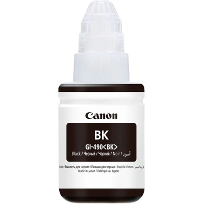 Canon GI-490Bk (0663C001), originální inkoust, černý, 6000 stran (135 ml)