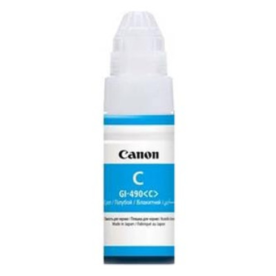 Canon GI-490C (0664C001), originální inkoust, azurový, 7000 stran (70 ml)