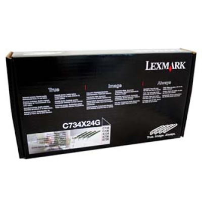 Lexmark C734X24G, originální válec, CMYK, 4 × 20000 stran, 4-pack